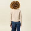 Veste blazer double boutonnage beige femme