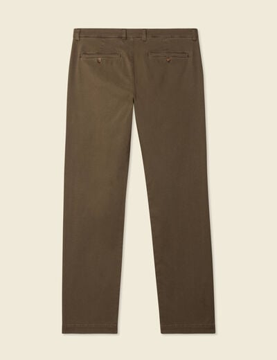Pantalon chino straight camel homme