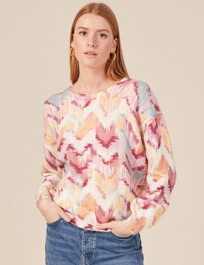 Pull éco-responsable mauve femme