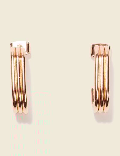 Boucles d'oreilles créoles couleur or femme