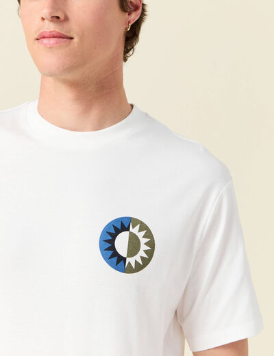 T-shirt éco-responsable ecru homme