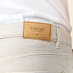 Bermuda droit en jean denim snow gris homme