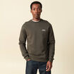 Sweat manches longues vert kaki homme