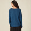 Pull bleu canard femme