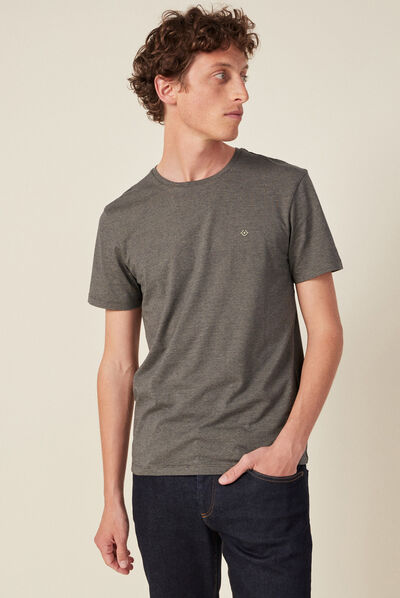 T-shirt éco-responsable vert kaki homme