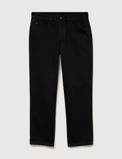 Jeans large relaxed denim noir homme