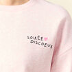 Sweat Atelier Beguin x Bonobo rose poudr&eacute;e femme