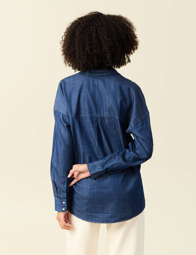 Chemise en jean denim used femme