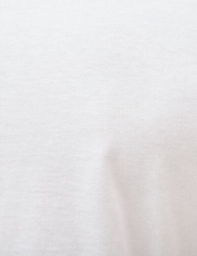 T-shirt en coton manches courtes blanc homme