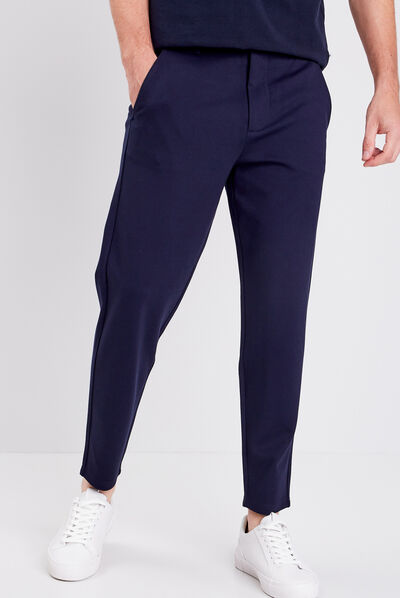 Pantalon chino bleu marine homme