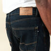 Jeans regular longueur 34 en coton denim brut rinse homme