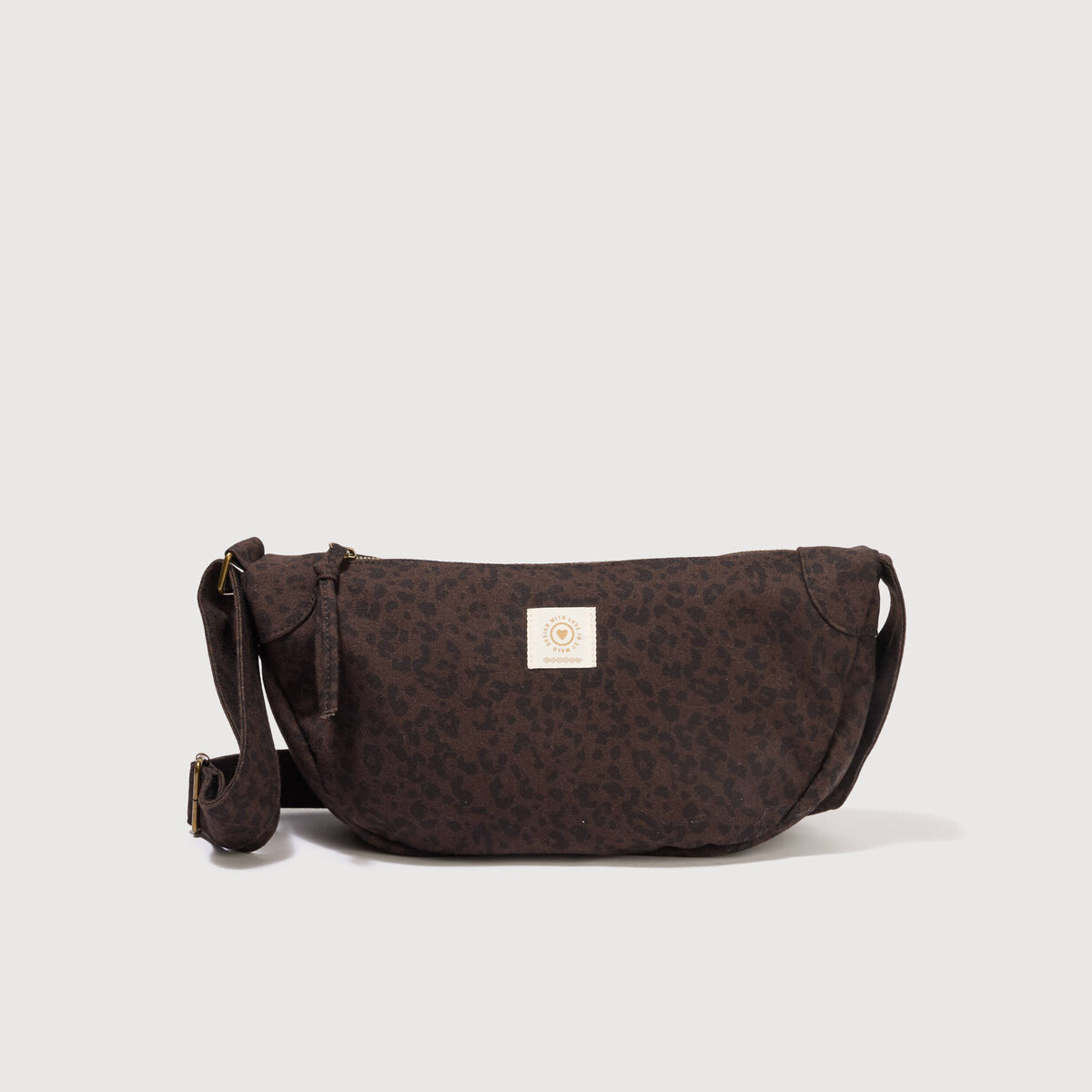 Sac bandouli&egrave;re avec doublure vert olive femme