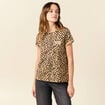T-shirt manches courtes camel femme