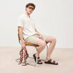 Bermuda vert olive homme