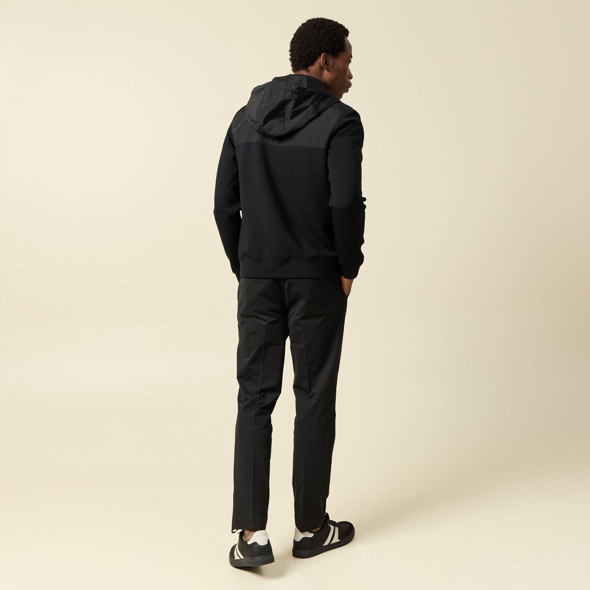 Sweat zipp&eacute; &agrave; capuche vert fonc&eacute; homme