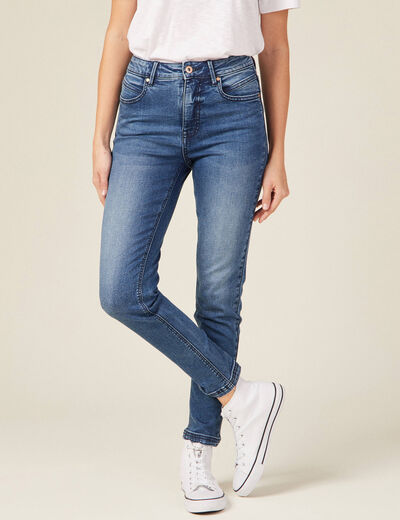 Jeans slim éco-responsable denim stone femme