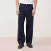 Jeans large 5 poches longueur 32 denim brut clean homme