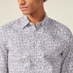 Chemise en coton manches longues blanc homme
