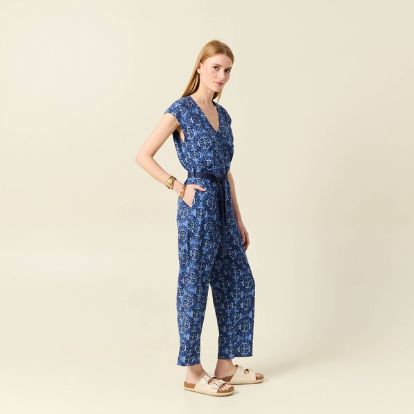 Combinaison éco-responsable bleu femme