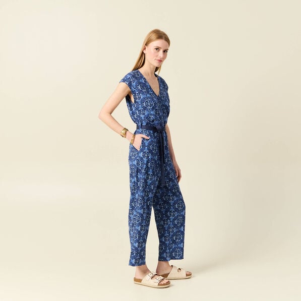 combinaison eco responsable bleu femme Combinaison éco-responsable bleu femme