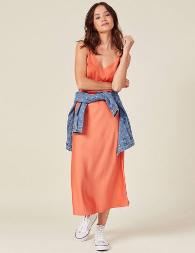 Caraco éco-responsable orange foncé femme