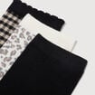 Lot de 3 paires chaussettes hautes noir femme