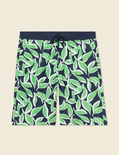 Bermuda de bain vert homme