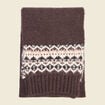 &Eacute;charpe d&eacute;tails jacquard marron fonc&eacute; homme