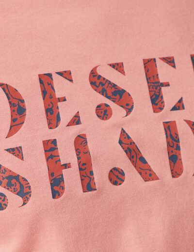 T-shirt manches courtes rose homme