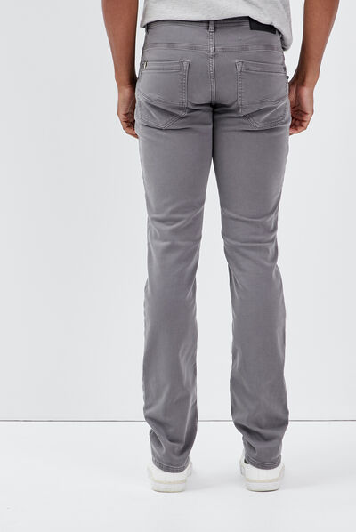 Jeans straight homme denim gris homme