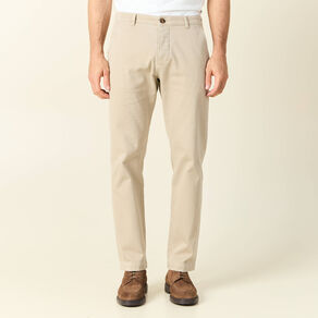 Pantalon chino straight gris homme