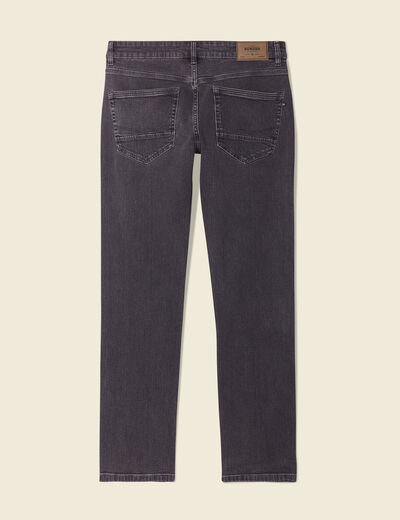 Jeans regular éco-responsable denim gris homme