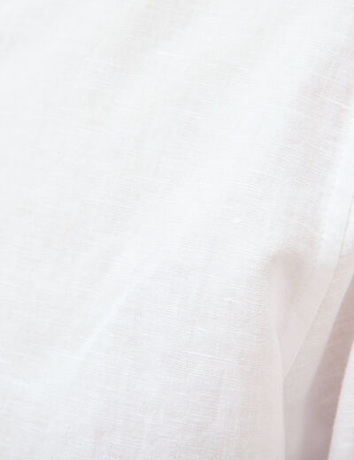 Chemise manches longues blanc homme