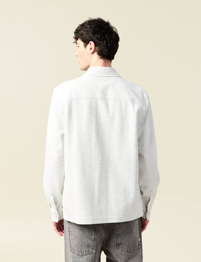 Surchemise manches longues ecru homme