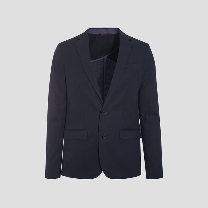 Veste blazer droite bleu marine homme