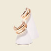 Boucles d'oreilles clous couleur or femme