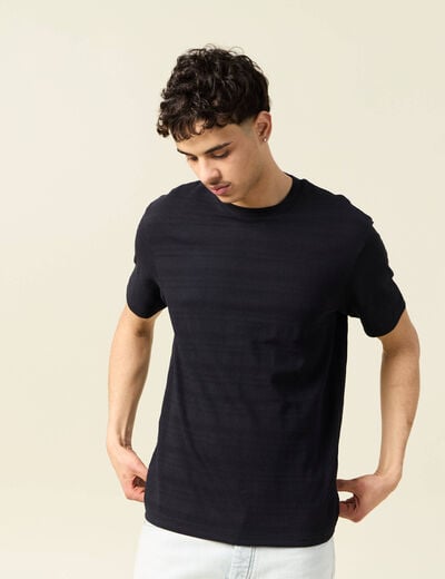 T-shirt manches courtes noir homme