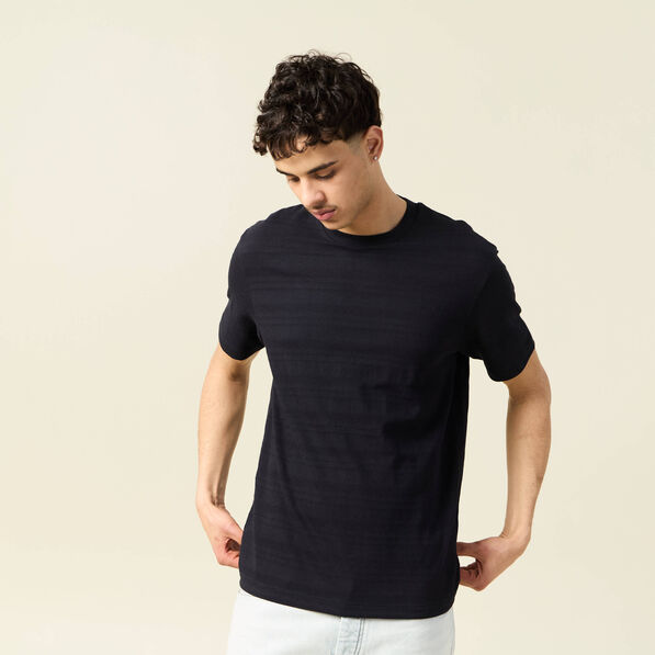 T-shirt manches courtes noir homme