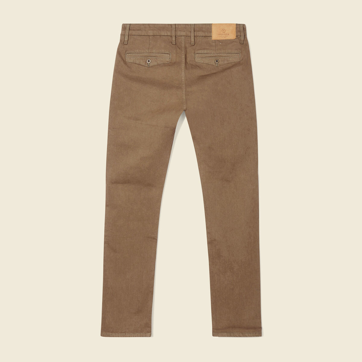 Pantalon chino slim taupe homme