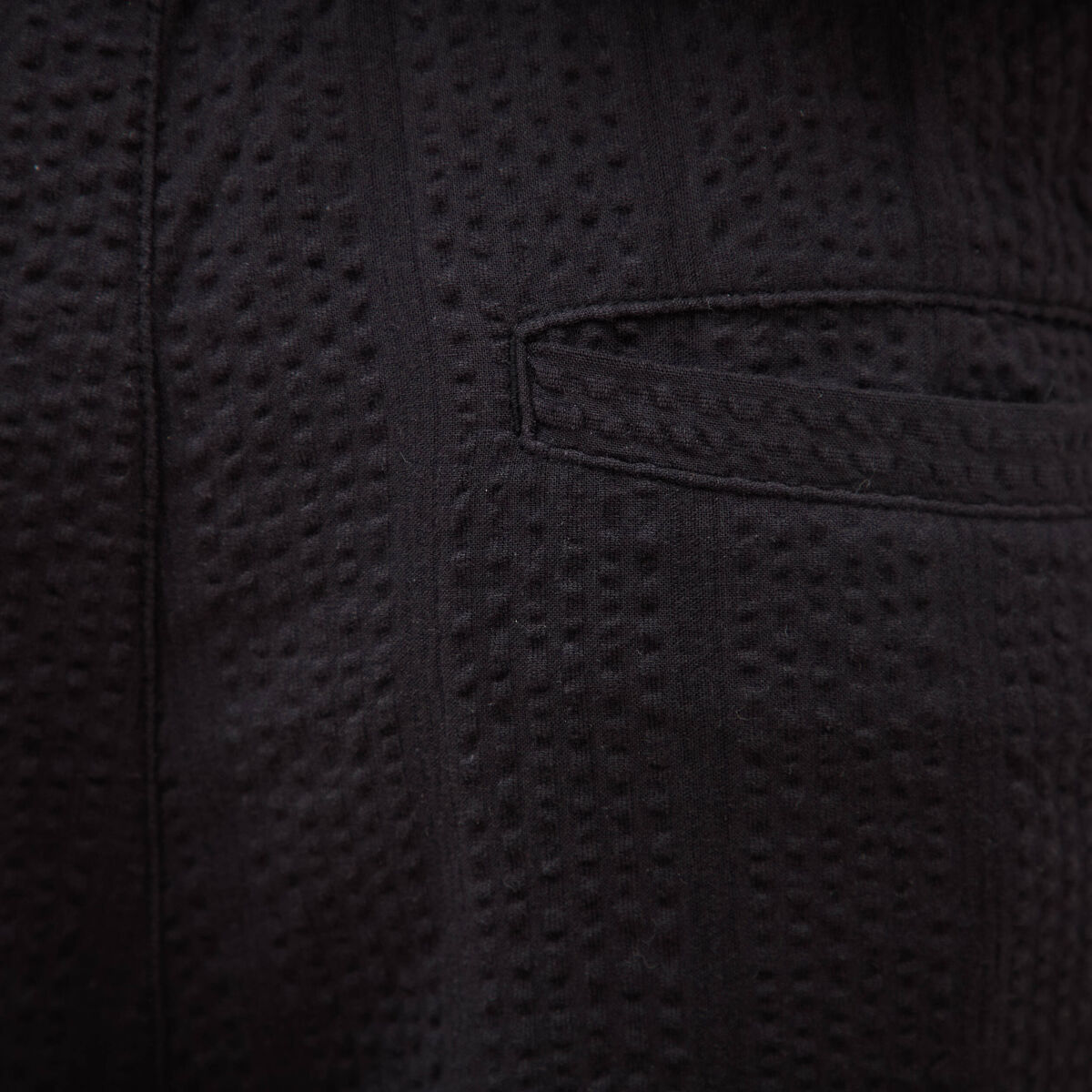 Short en coton noir homme