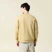 Sweat col rond manches longues beige homme