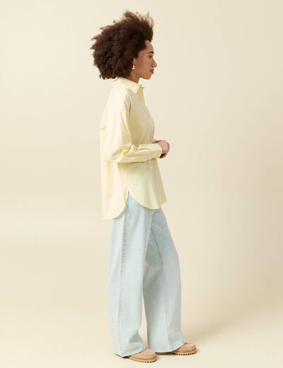 Chemise brod&eacute;e Atelier Beguin x Bonobo jaune femme