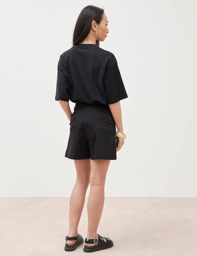 Short taille standard noir femme