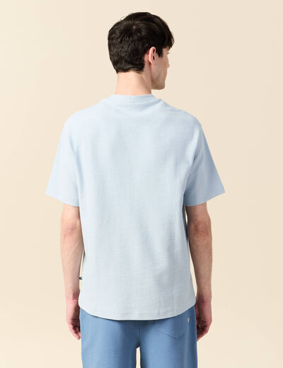 T-shirt manches courtes bleu ciel homme