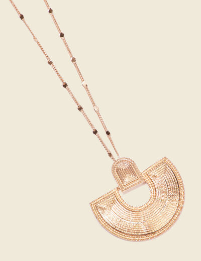 Collier avec pendentif couleur or femme