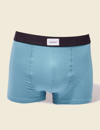 Lot 3 boxers bleu pétrole homme