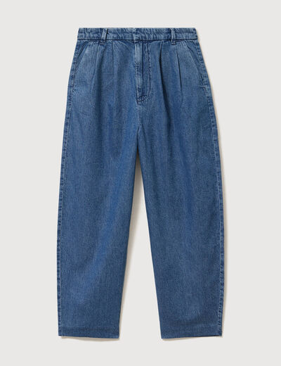 Jeans slouchy taille haute denim used femme