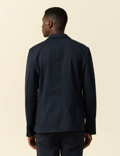 Veste blazer stretch bleu marine homme