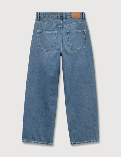 Jeans loose taille standard en coton denim used femme
