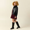 Veste oversize manches longues doubl&eacute;e noir femme